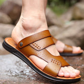 Chanclas de playa modernas de verano con punta abierta para hombre